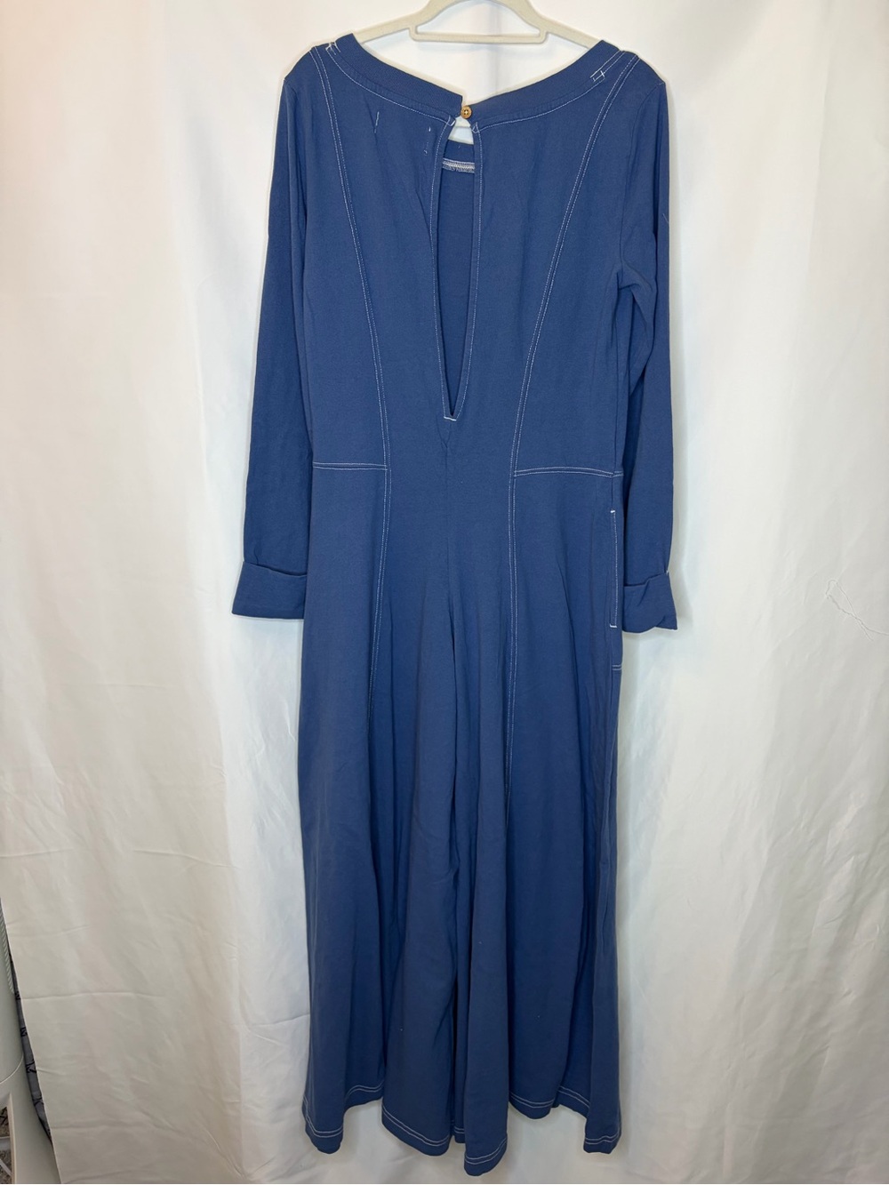 Free People Strada Jumpsuit M NWT Boho Wide Leg One Piece Romper - Picture 5 of 12
